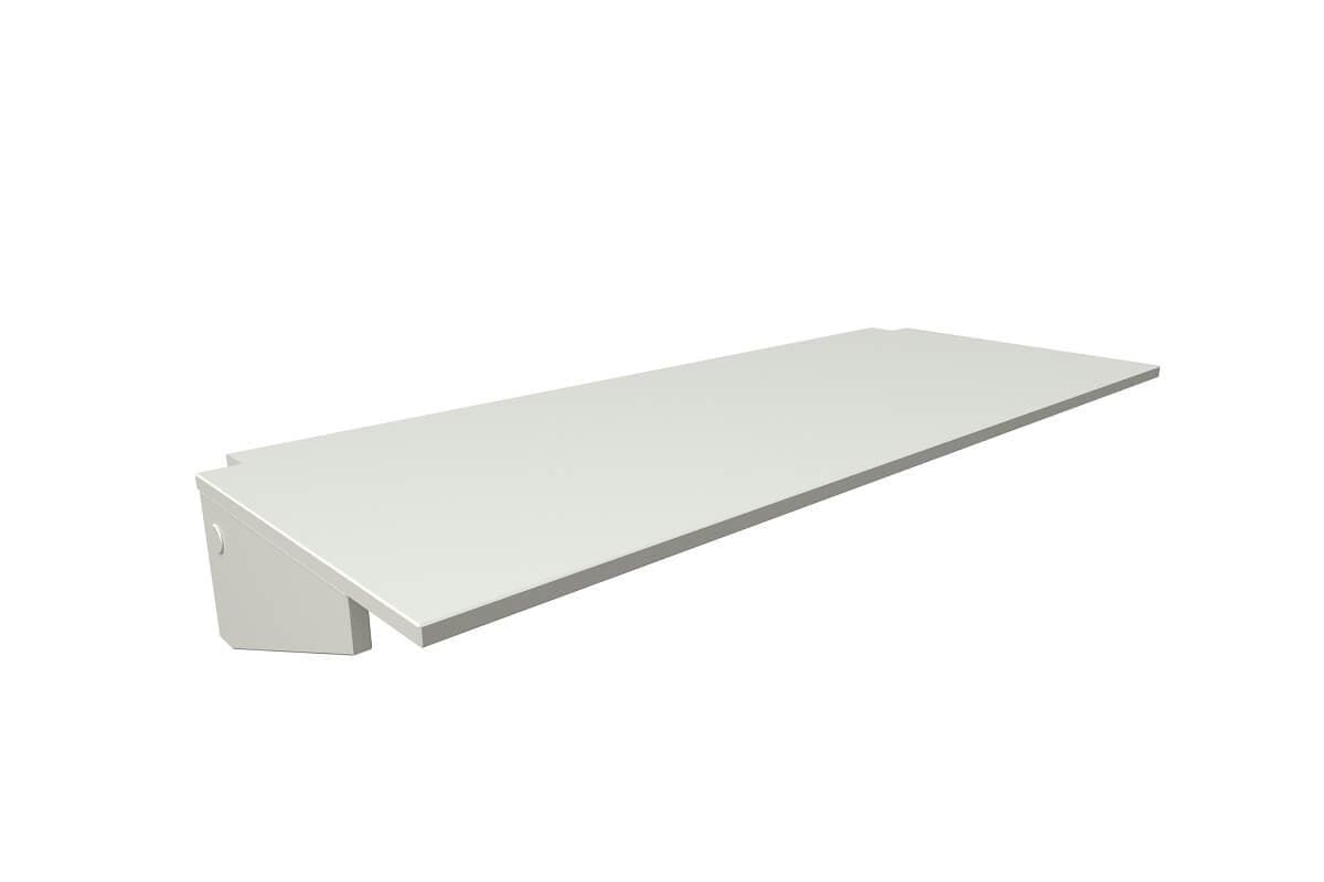 Bureau tablette 120cm en bois pour lit mezzanine - Blanc
