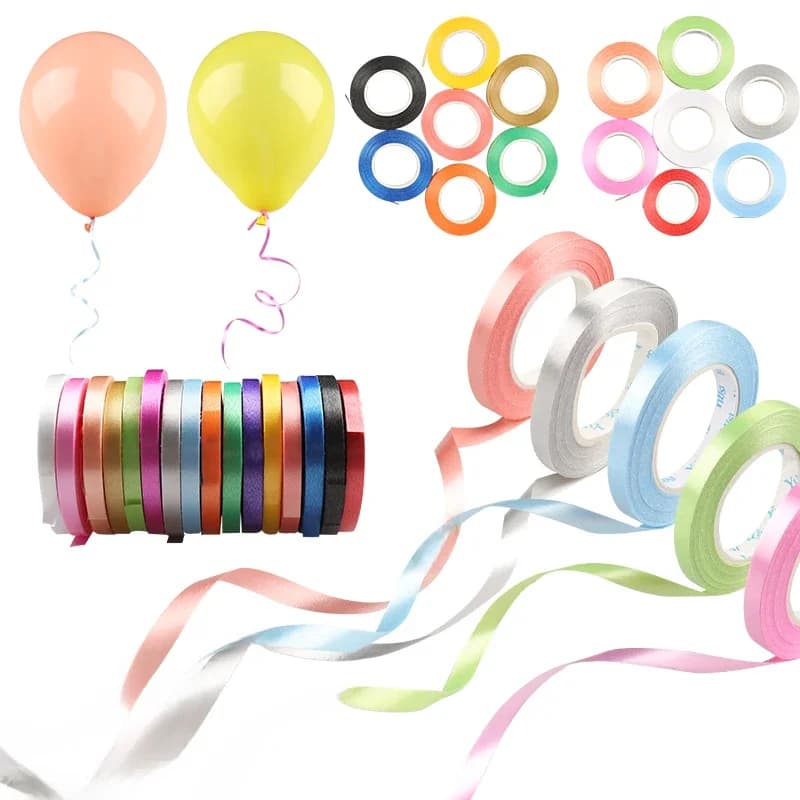 Rouleau de ruban de ballons 10 mètres/rouleau, fournitures de décoration de fête d'anniversaire, accessoires de mariage, bricolage, corde de ballon