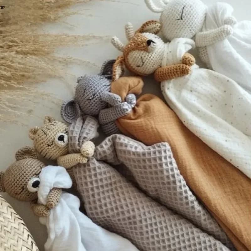 Bébé sucette apaiser serviette bavoir doux lapin ours éléphant dormir poupée dentition nourrissons confort dormir soins infirmiers câlin Doudou
