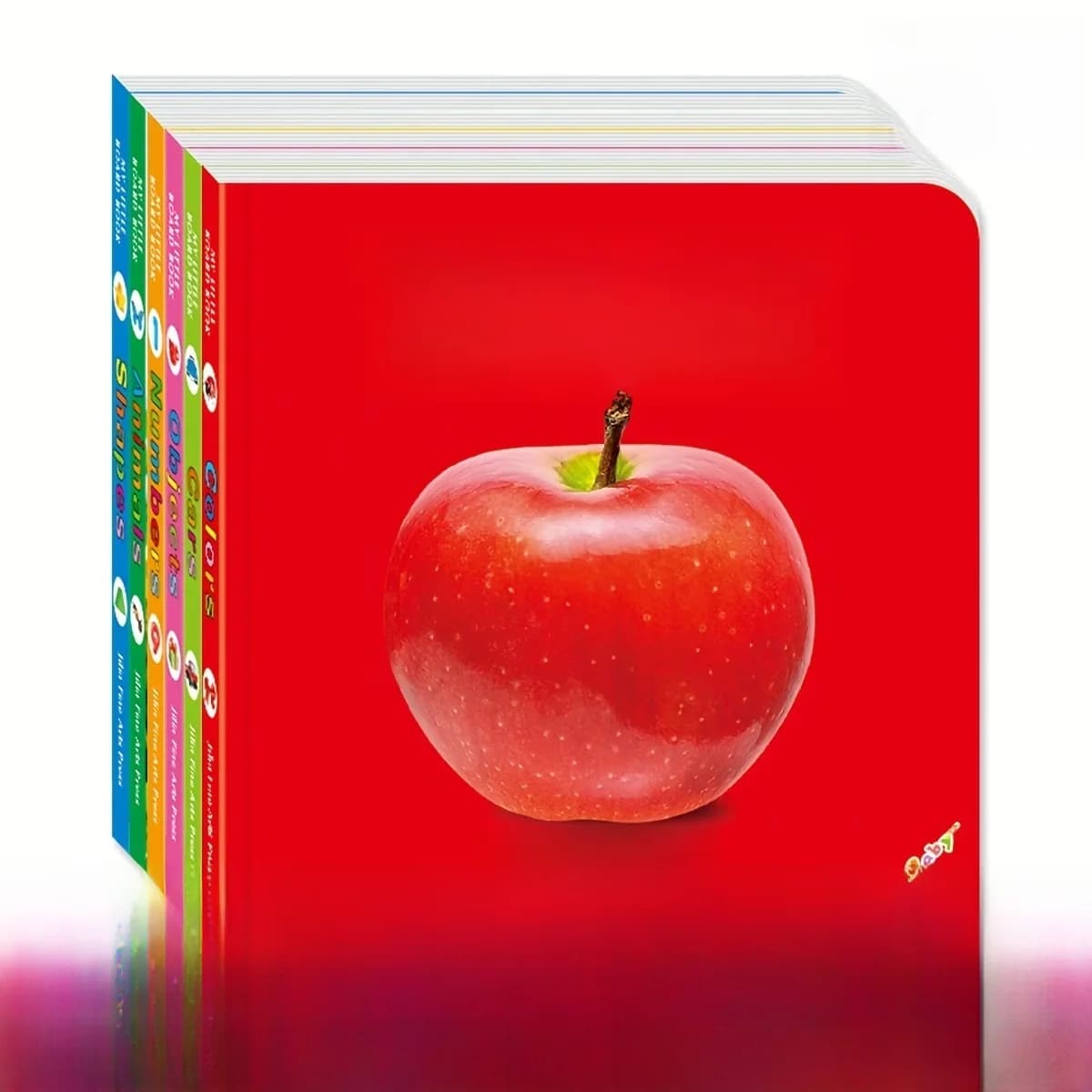 Livre de cartes à motifs colorés, cadeau interactif pour le développement sensoriel, les couleurs vives favorisent l'éducation précoce à la