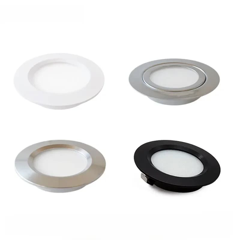 4 pièces LED Mini projecteur armoire lampe garde-robe lumière IP65 étanche 12V 5W 3W 7W plafond caché Downlight Ultra-mince projecteur