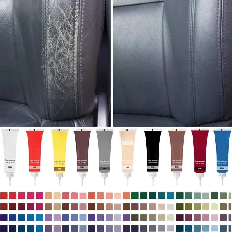 Gel de réparation du cuir de voiture, finition du cuir, crème de rénovation complémentaire pour siège de voiture, peinture pour pâte d'entretien