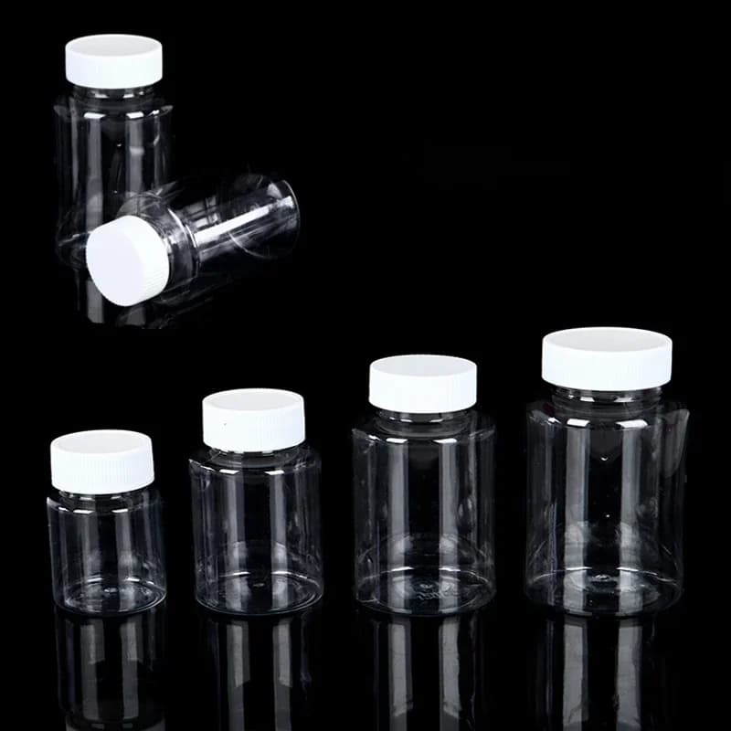 Bouteilles rechargeables en plastique PET, 5 à 30 pièces, 15ml, 20ml, 30ml, 50ml, 60ml, 80ml, 100ml, bouteilles vides transparentes, conteneur avec