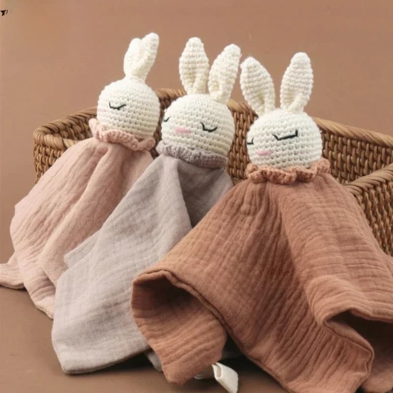 Serviette en coton personnalisée pour bébé, jouet animal, joli bavoir d'alimentation, couverture de sécurité douce, grill à rots, cadeau de