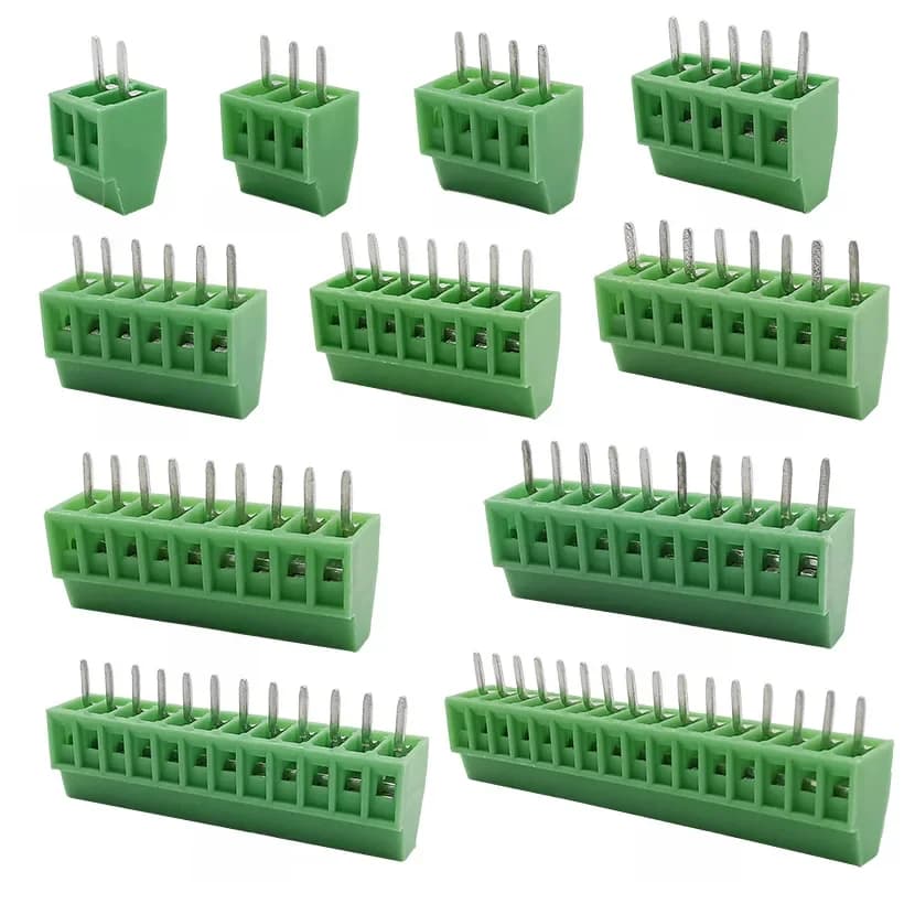 Connecteur de Nuit pour Fils, Mini Borne à Vis PCB, Pas de 2.54 Pouces, 2P, 3P, 4P, 5P, 6P, 7P, 8P, 9P, 10P, 12P, 16P, KF128, 0.1mm, 5/10 Pièces
