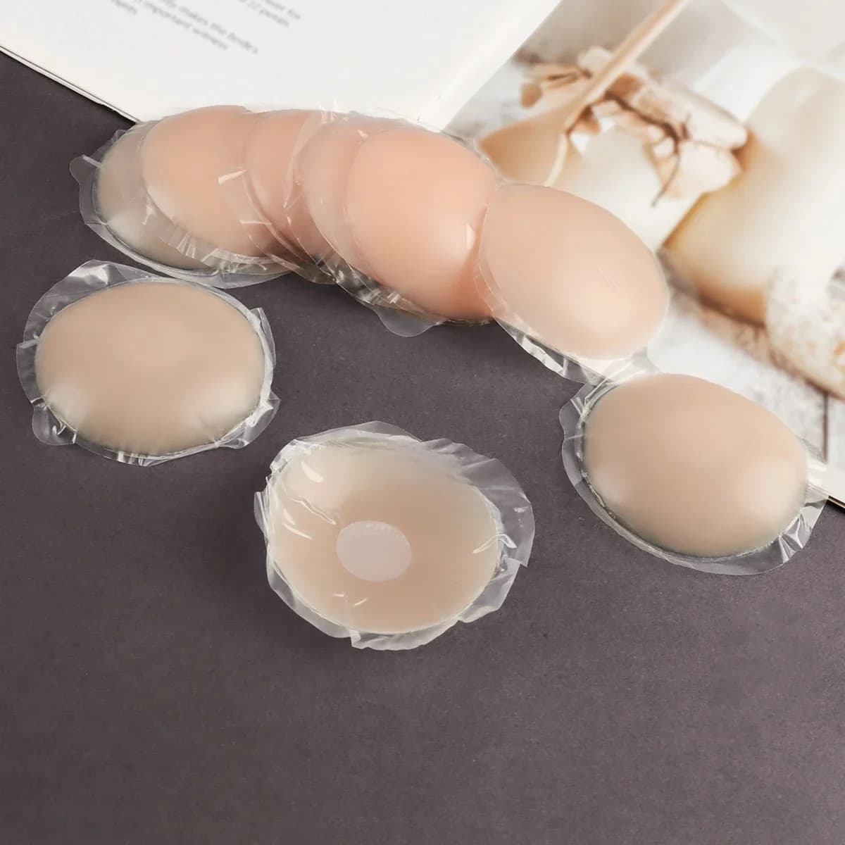 Patchs de mamelon en Silicone réutilisables 2/6/10, patchs de mamelon Anti-protrusion auto-adhésifs sans couture, accessoires de sous-vêtements