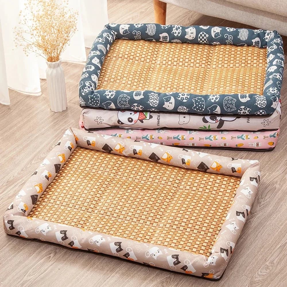 Nid d'été pour chat, tapis rafraîchissant pour animaux de compagnie, canapé rafraîchissant pour chien, coussin respirant, résistant à