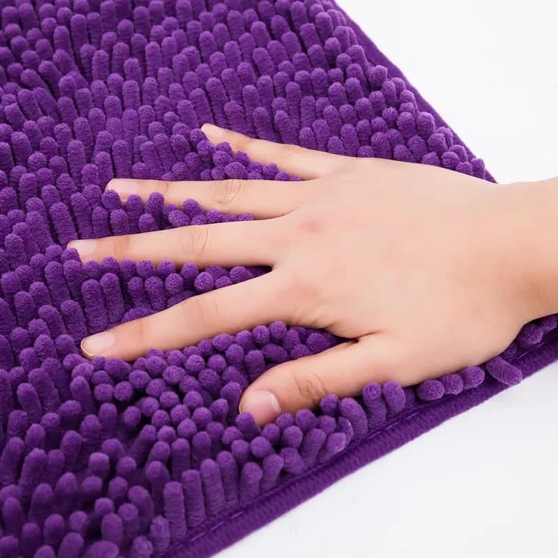 Tapis de bain antidérapant en Chenille douce de Style nordique, tapis de sol à Absorption d'eau, pour porte de toilette, décoration de la maison