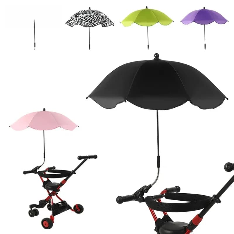 Parasol universel pour landau de bébé, pare-soleil réglable, pare-soleil Uv pour poussette, accessoires, pare-soleil, articles de Parasol portables