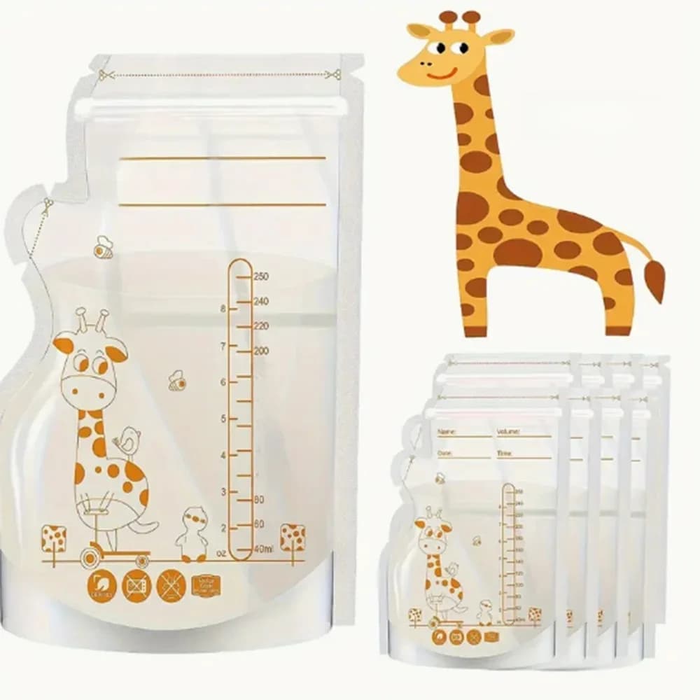 Sacs de conservation du lait sans BPA, 30/60 paquets de 250ml, sacs de congélation sûrs pour lait maternel et aliments pour bébés pour une