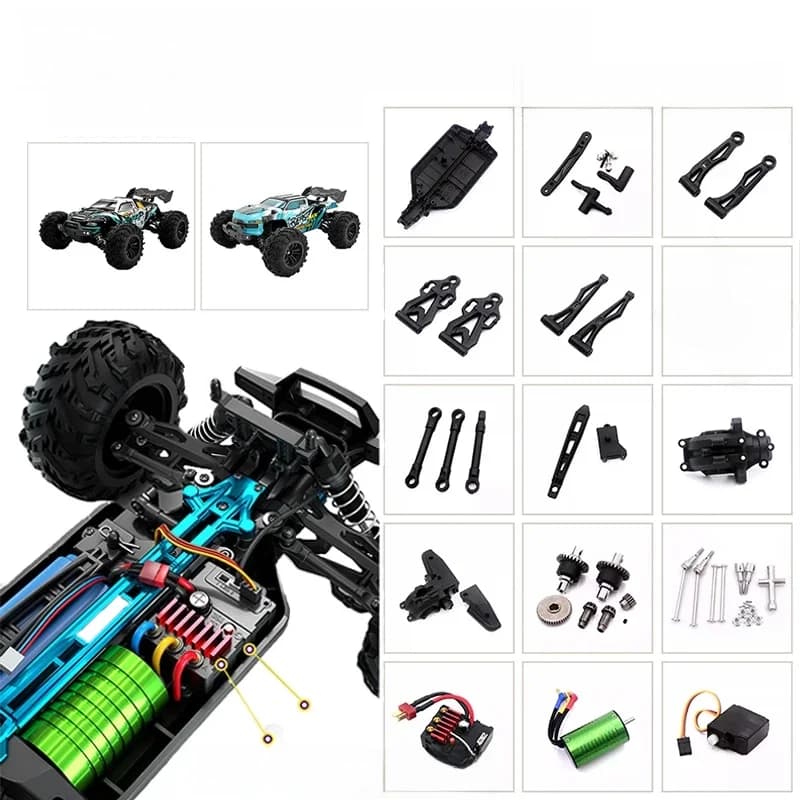 Pièces d'origine pour voiture SCY 16101 PRO 16102 PRO SG116 MAX RC, arbre d'entraînement, bras oscillant, tasse de direction, moteur de pneu