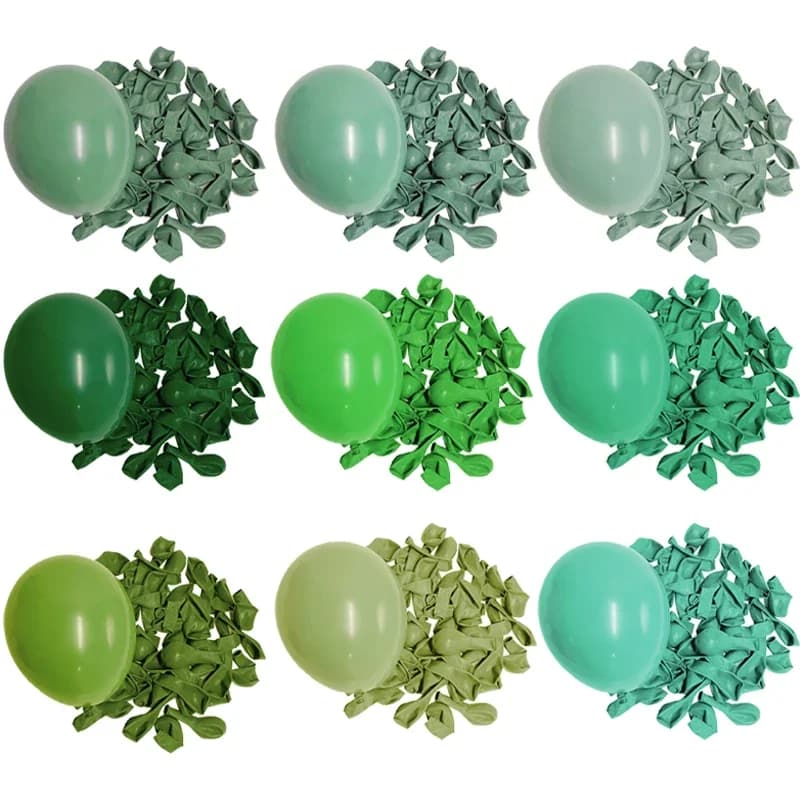 Ballons ronds en Latex vert sauge, 20 pièces, 5/10/12 pouces, décor pour fête d'anniversaire et mariage, réception-cadeau pour bébé