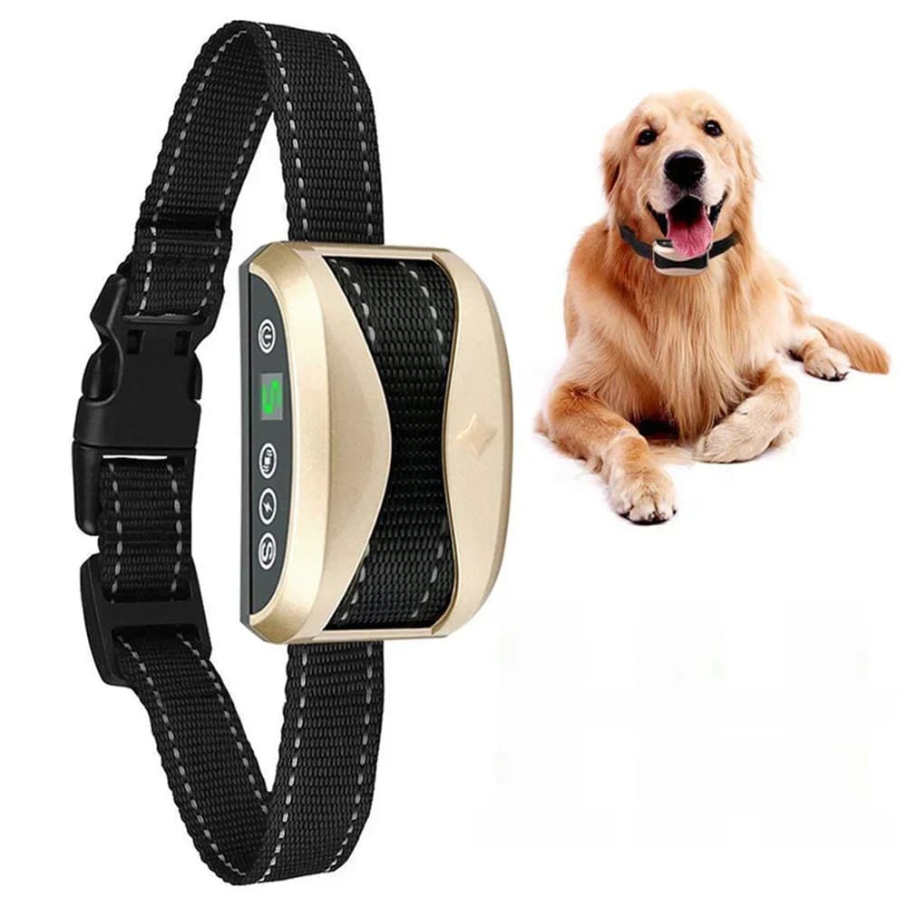 Collier anti-aboiement pour chien, contrôle anti-aboiement, Rechargeable, pour chiens, colliers d'entraînement