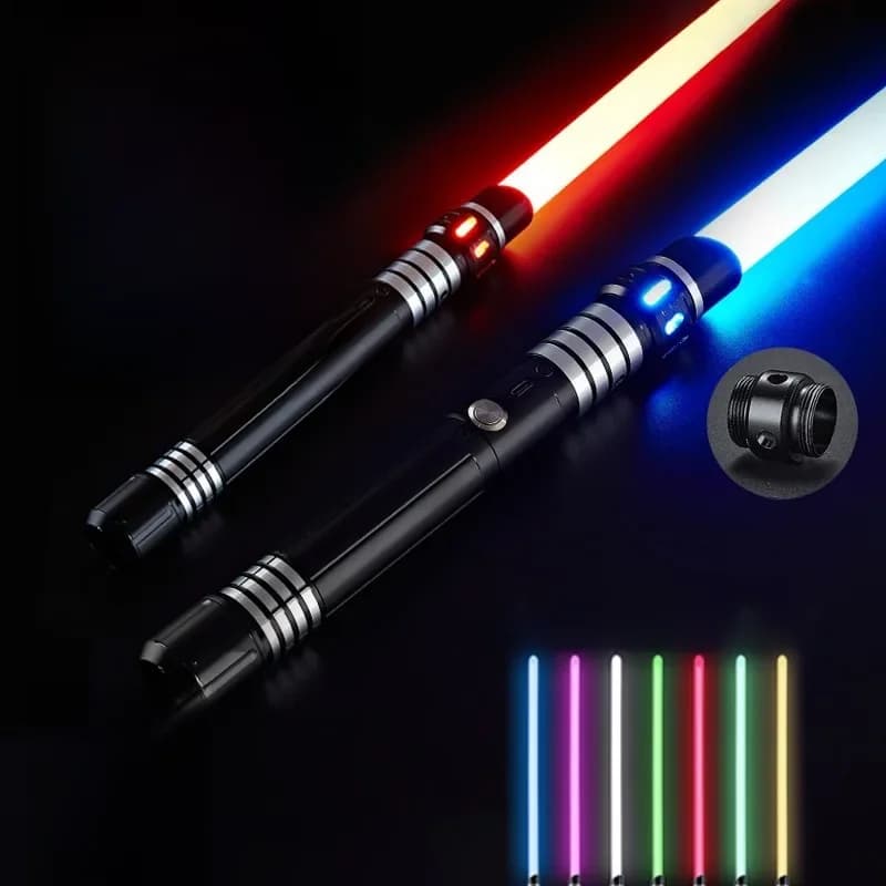 REikirc Version améliorée sabre Laser à détection de gravité 2 en 1 épée Laser en métal 7 couleurs jouet Rechargeable épées lumineuses de