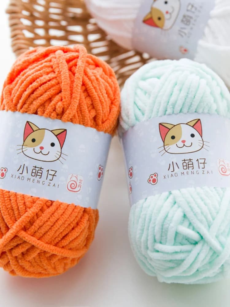 Fil à tricoter en laine pour bébé, 50g/boule, écharpe, chapeau, épaisseur douce, Lanas, fil à Crochet épais, vente en gros
