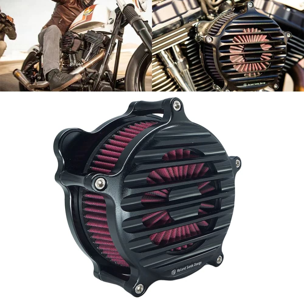 Filtre d'admission de filtre à Air Venturi nostalgique RSD pour Harley Sportster XL 883 1200 Touring FLHRC FLHTC Softail FXSTB Dyna FXD FXDB