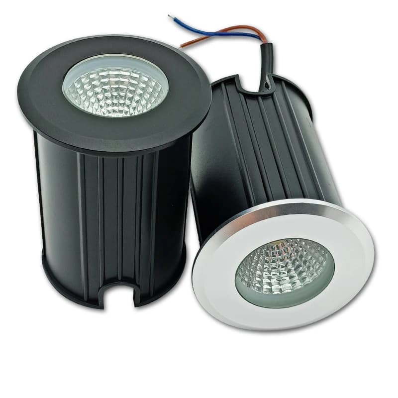 1W 3W 5W LED Burcence IP67 AC85-265V DC12V Extérieur Encastré Pont Lumière Jardin Décoration EDF Lampe Trottoir Éclairage