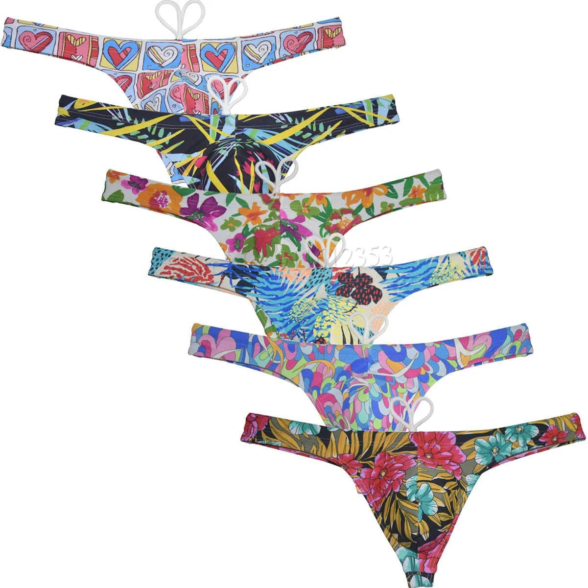 Maillot de bain en nylon pour hommes, bikini sexy, string, séchage rapide, dessin animé, mini, vêtements de plage, lisse, t-back, surf