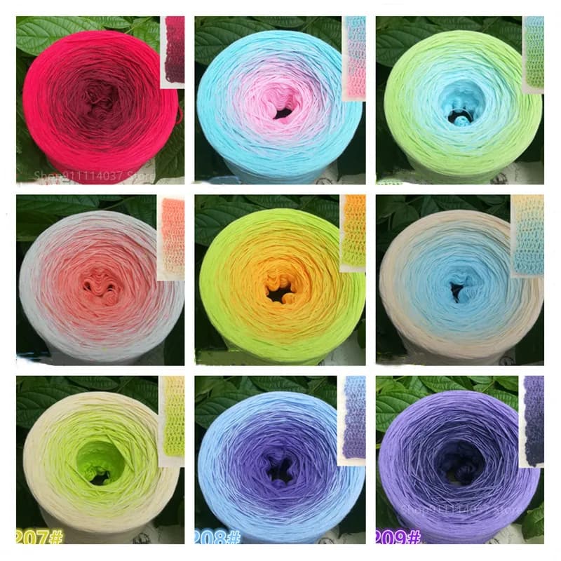Fil doux tricoté à la main bricolage, dentelle de coton biologique, gâteau de printemps et d'automne, document nickel é, châle au crochet, jupe