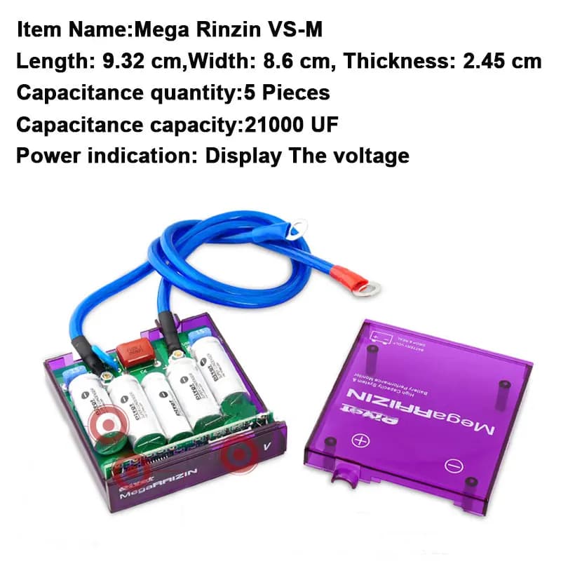 Stabilisateur Mega RAIZIN Volt universel/avec 5 fils de terre et RS-BOV015 d'affichage à LED