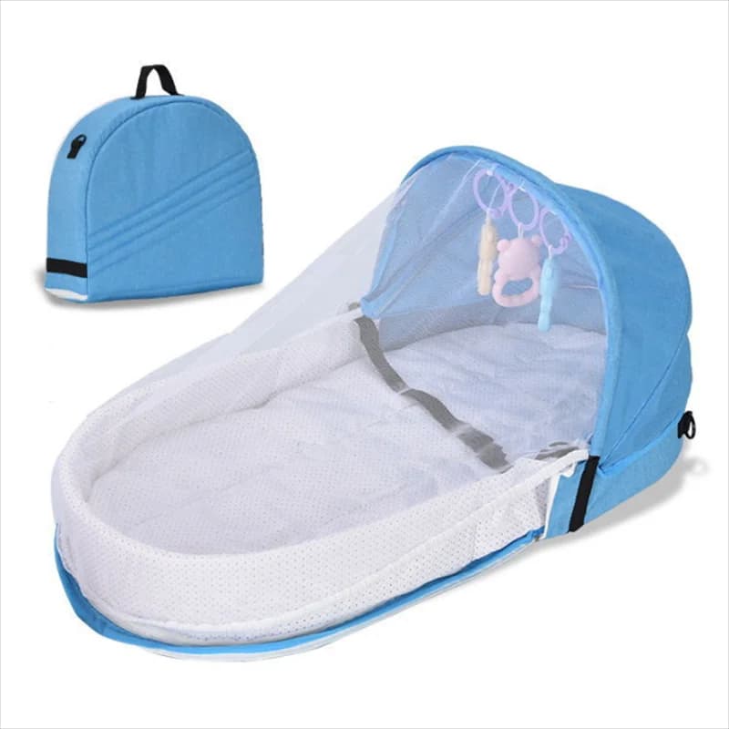 Lit de voyage pour bébé avec filet, tente pliable pour bébé, lavable, lit de voyage bionique, berceau respirant