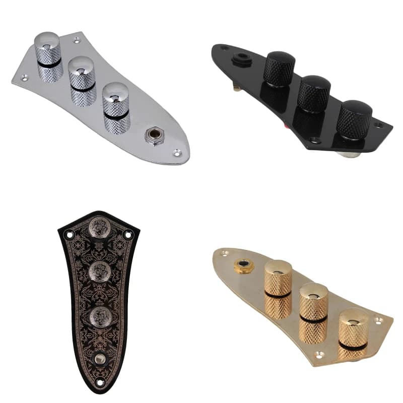 Plaque de commande filaire noire JB Bass, boutons de commutation SFP, alliage