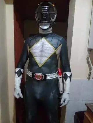 Costume de Cosplay Noir Kyoryu Sentai Imprimé en 3D, Zentai Vert Sans Masque