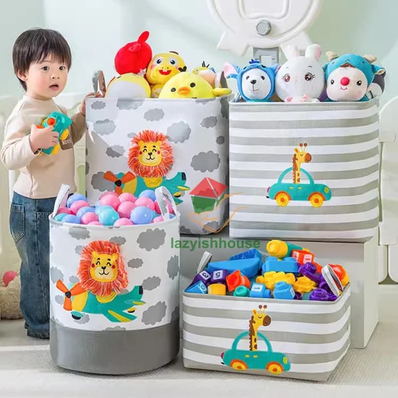 Panier de rangement pliant en lin, armoire en tissu, placard de bureau, chambre à coucher, jouets, panier à linge avec poignée, organisateur de