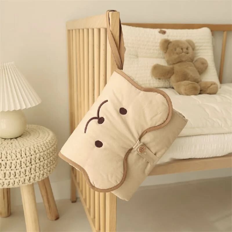 Matelas à langer Portable pour bébé, ours matelassé pour nouveau-né, pliable, imperméable, tapis d'urine pour bébé, articles réutilisables