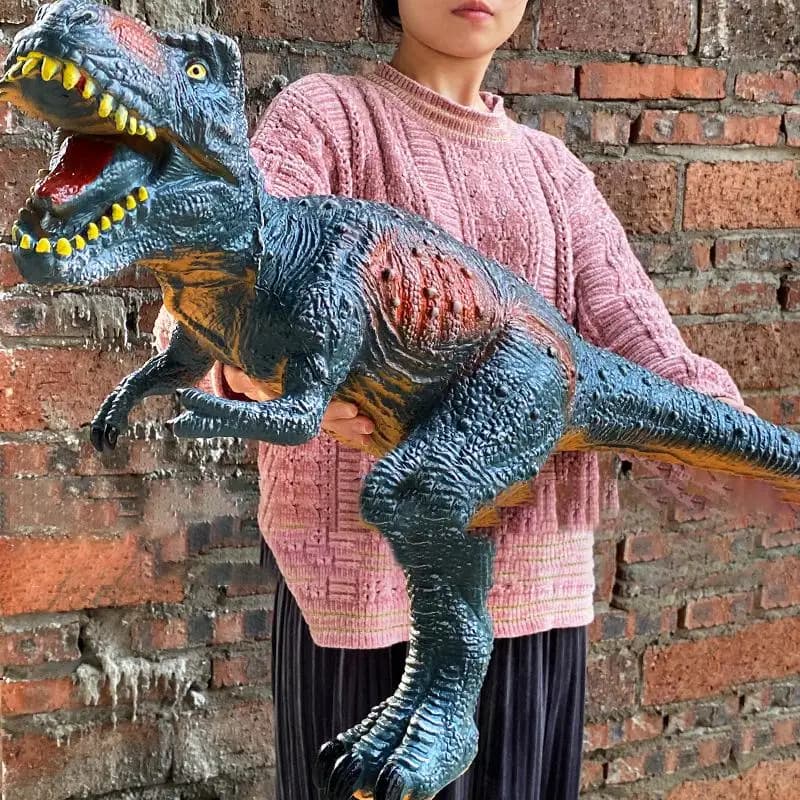 Grand dinosaure requin de 84cm, jouets pour enfants, tyrannosaure Rex, marionnettes souples, animaux Velociraptor, monde jurassique, cadeau pour