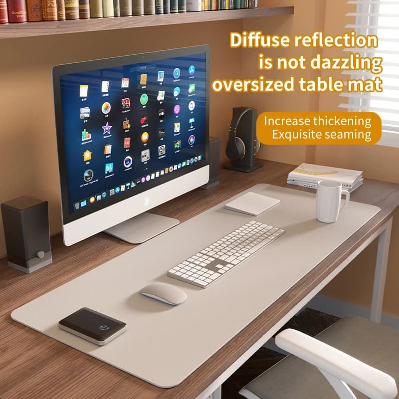 Bureau à domicile grand tapis de souris Gamer imperméable à l'eau PU tapis de bureau ordinateur tapis de souris clavier tapis de Table tapis de