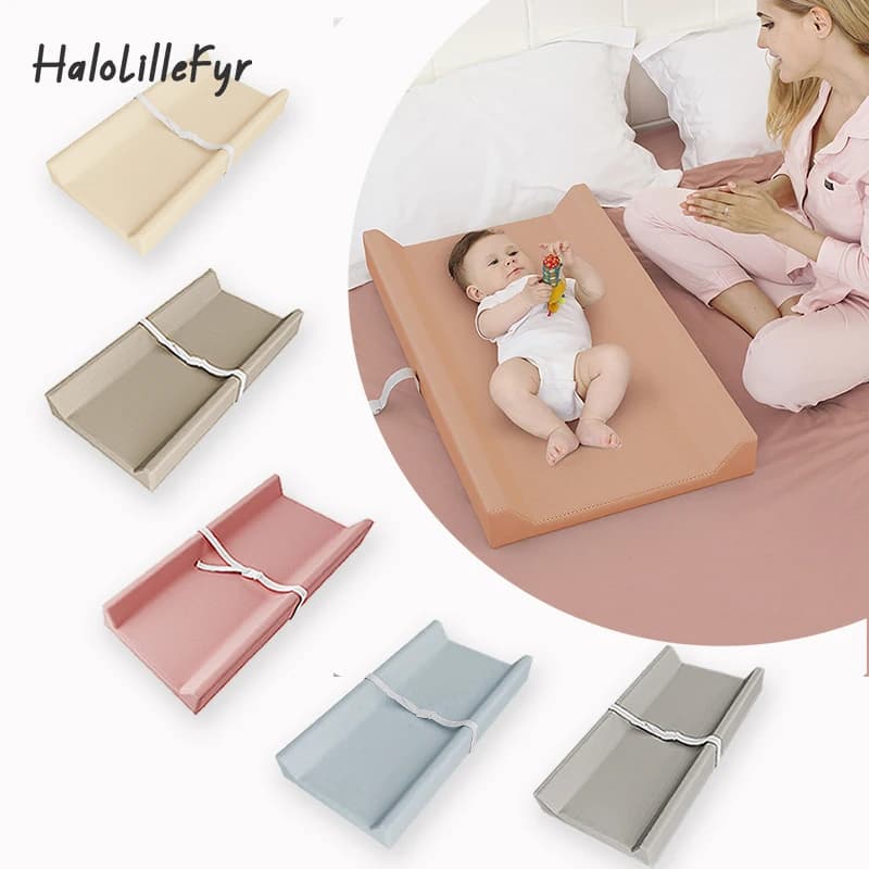 Coussin à langer Portable pour bébé, Table à langer pour nouveau-né, avec sangle de sécurité, tapis d'allaitement doux et essuyable pour bébé