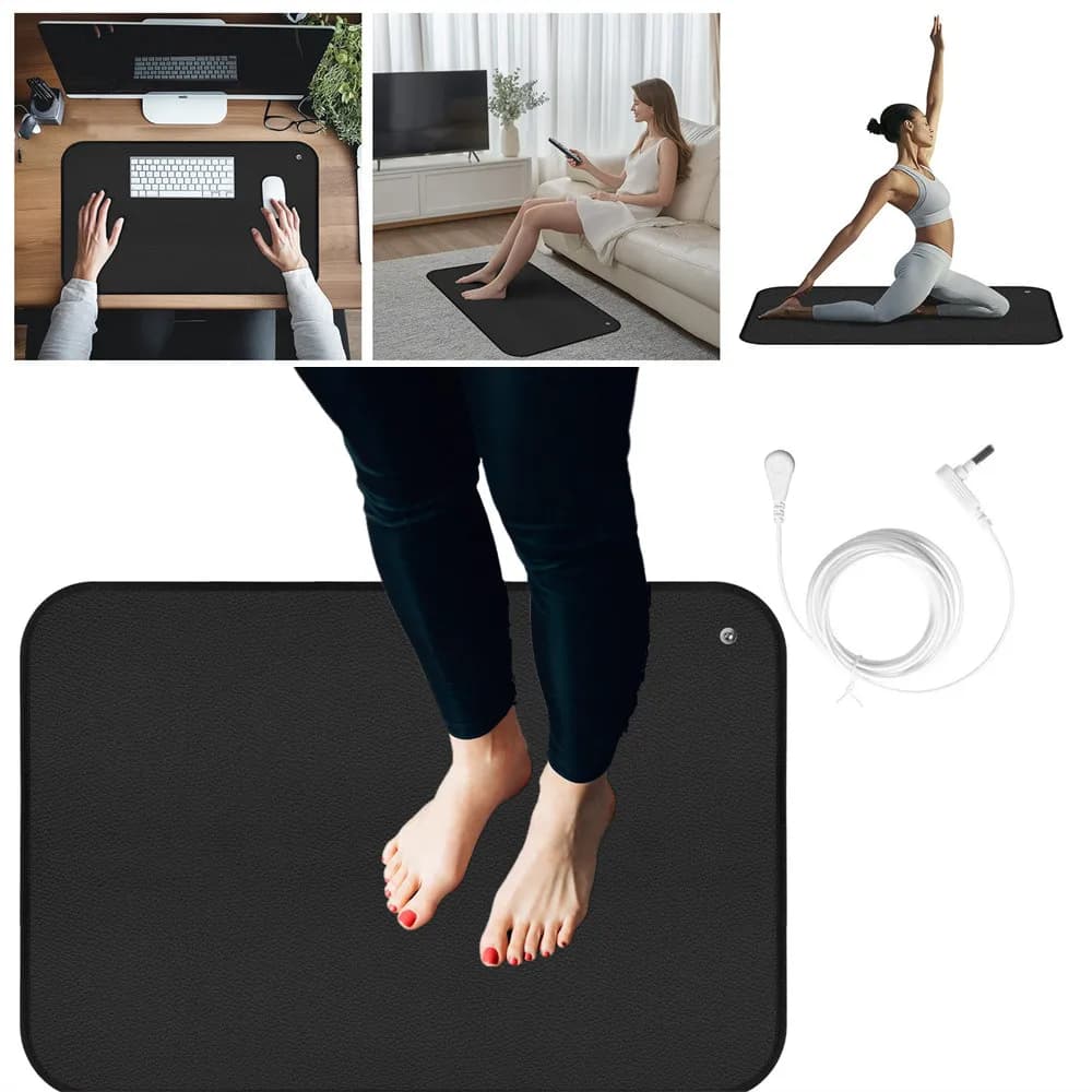 Tapis de mise à la terre 90x60cm/40x60CM, pour améliorer la santé du soulagement de la douleur du sommeil avec la thérapie de récupération