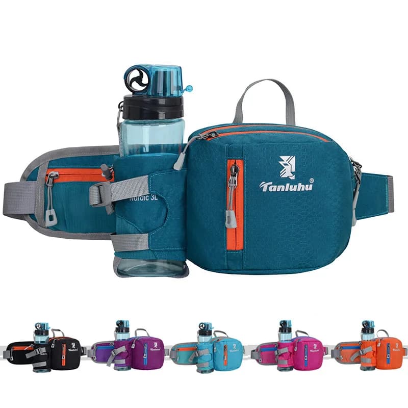 Sac de course taille ceinture Pack extérieur Marathon gymnase Sport Fitness bouteille d'eau pochette Fanny taille Pack équitation cyclisme