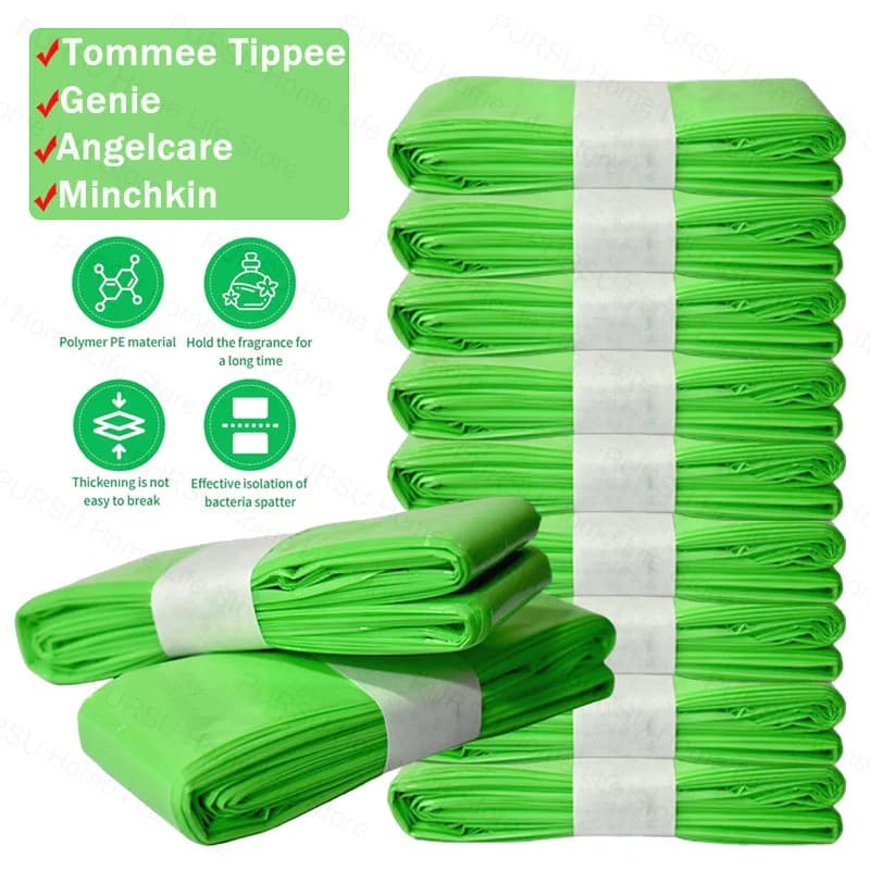 1/5/10 pièces bébé couche-culotte recharges sacs pour Angelcare poubelle pour Sangenic Tommee Tippee pour torsion et clic pour génie pour Munchkin