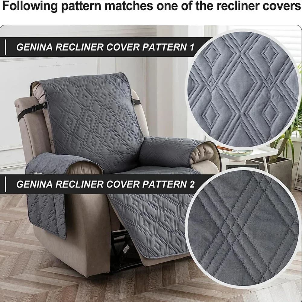 Housse de chaise inclinable imperméable, 1 pièce, antidérapante, pour chaise inclinable avec poche, lavable