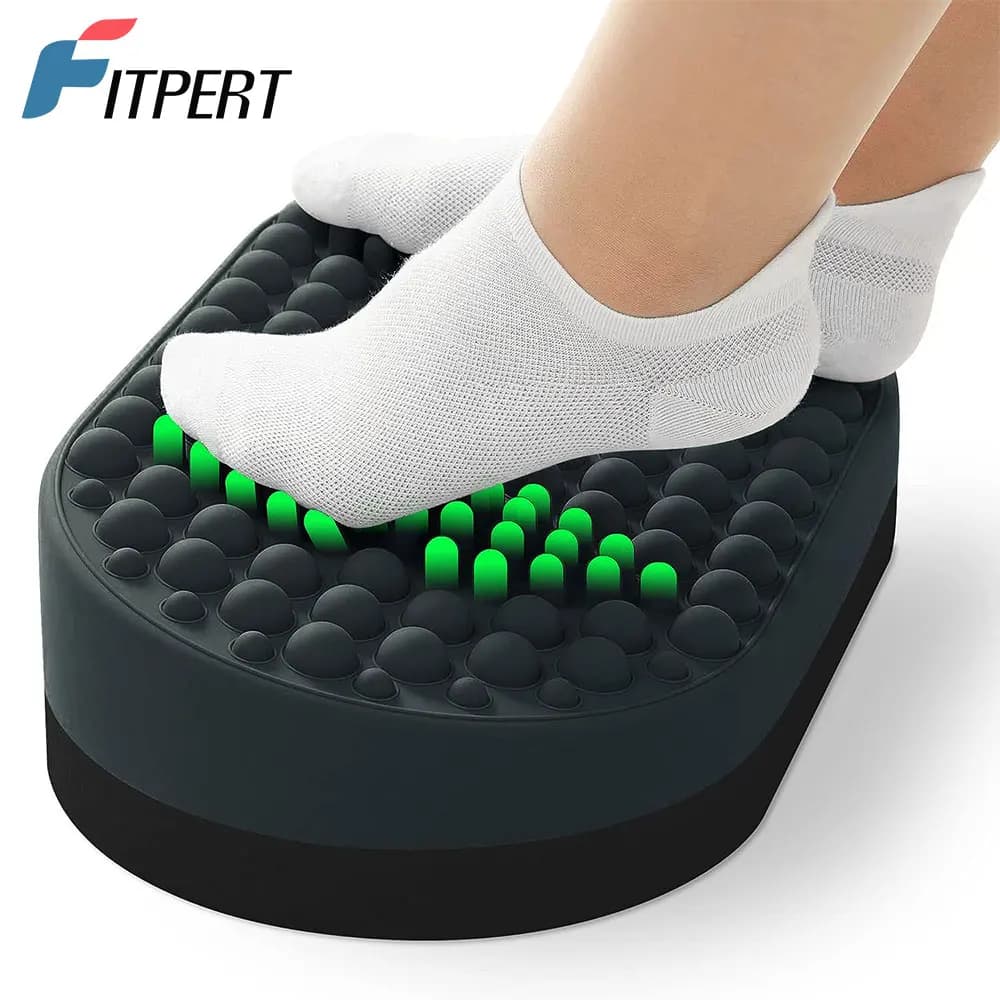 Repose-pieds pour sous le bureau au travail, tabouret de pied de bureau à domicile, masseur de pieds ottoman, soulagement de la fasciite plantaire,