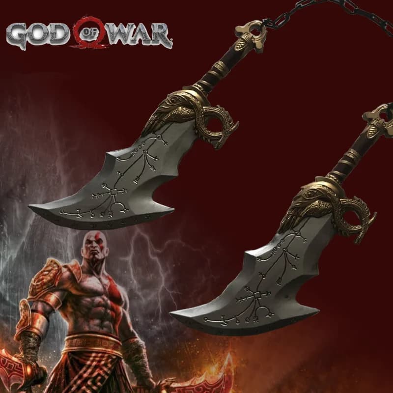 1:1 Cosplay dieu de la guerre 4 lame Athena Tomahawk hache chaîne accessoire arme jeu de rôle fantôme Leviathan Chaos AX modèle de sécurité PU