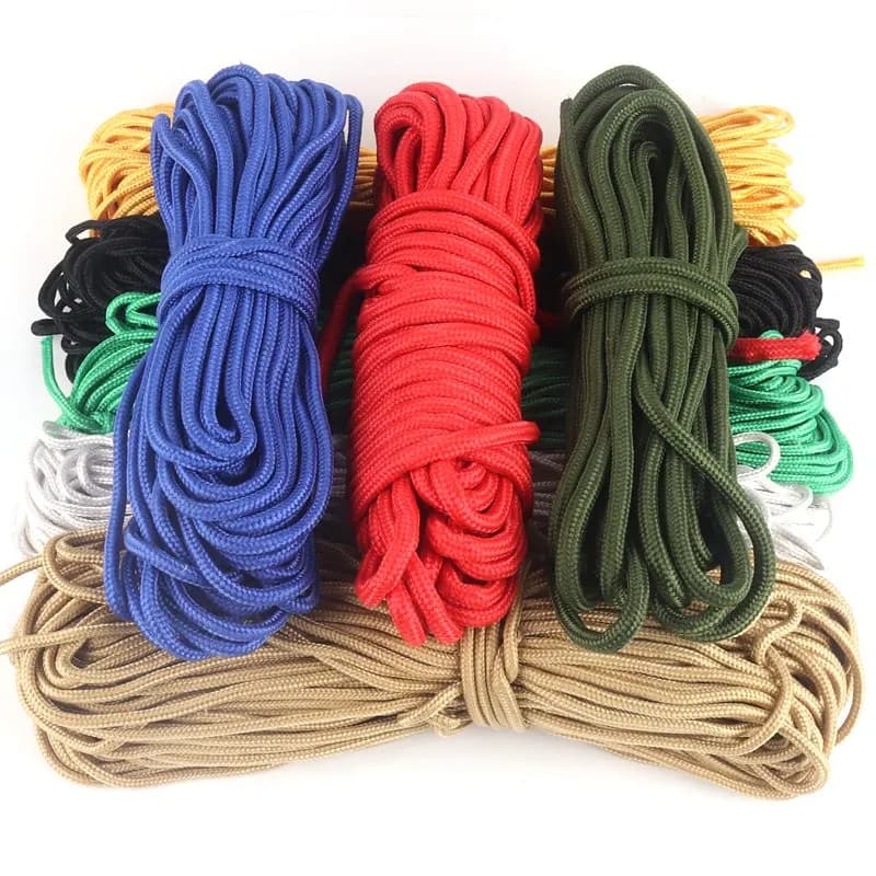 Longe de parachute de survie pour camping, escalade, randonnée, ULà tous, aire de jeux, clôture de sécurité, filet, 10 ~ 50m, Φ 8mm