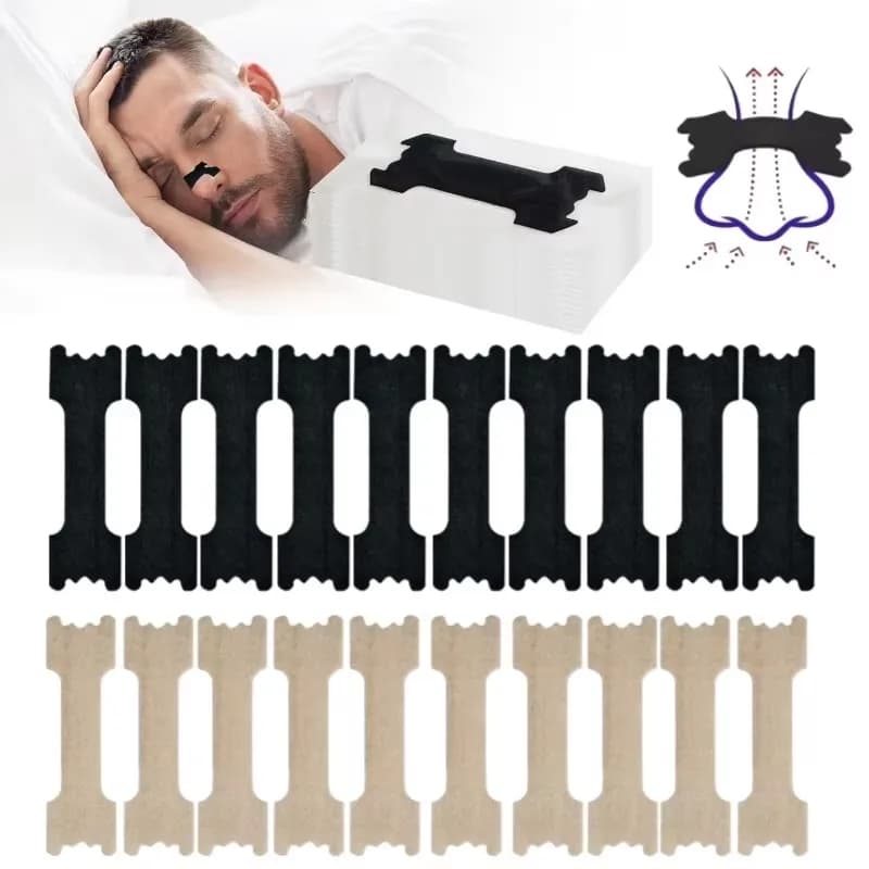 10/30/50/80/100 Bandes nasales respiratoires anti-ronflement pour le sommeil, améliorant la respiration
