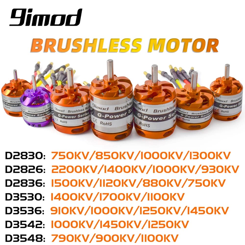 9imod-Moteur sans balais 2-3/4/5S, pour mini multicoptères RC, avion à ailes partenaires, D2830, D2826, D3548, D3542, D3536, D3530