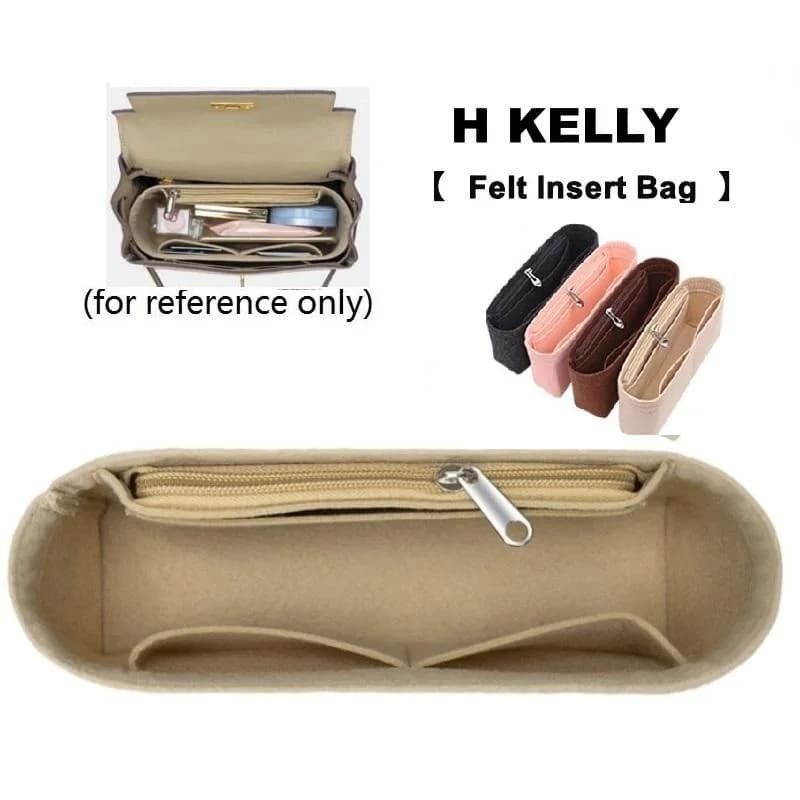 H Kelly-Sac à main en feutre pour maquillage pour femme, sac de rangement intérieur portable pour cosmétiques, sac à main de voyage, 25, 28, 32