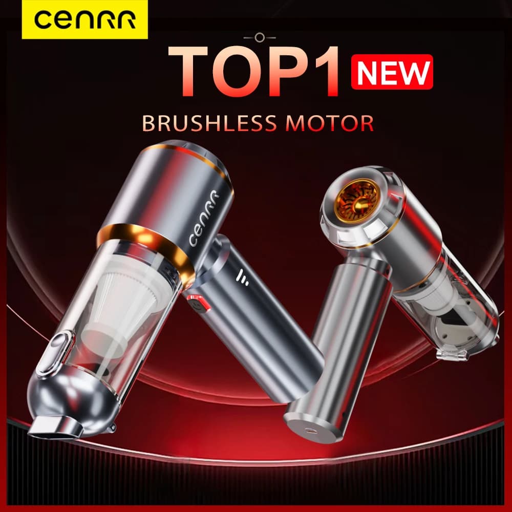CENRR Mini aspirateur de voiture sans fil puissant nettoyeur de voiture sans fil aspirateur Portable à main Machine de nettoyage