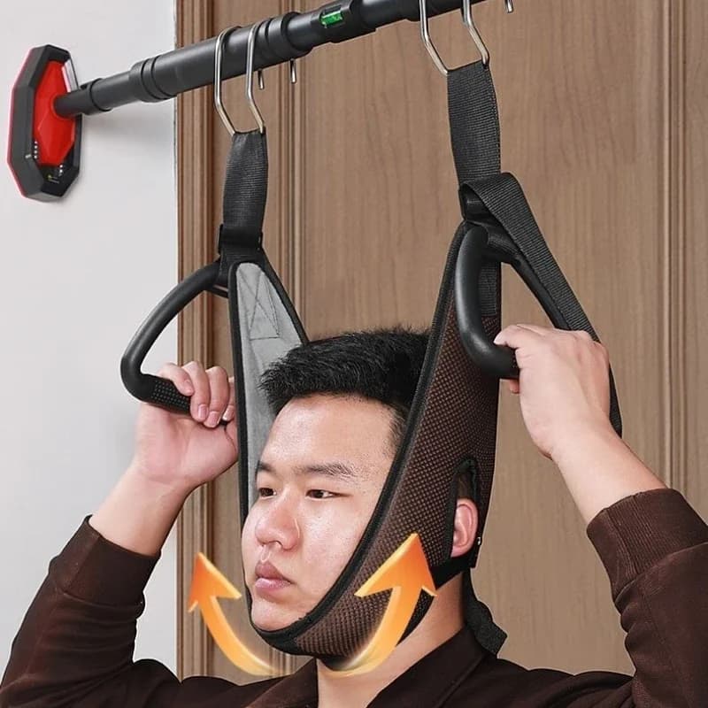 Suspension du cou dispositif d'étirement du cou ceinture de Traction cervicale sangle barre horizontale cervicale Suspension ceinture de Traction