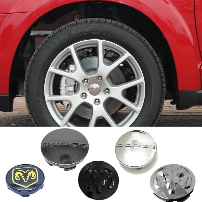 54/60/63mm 4PCS Cache-moyeux de roue de voiture pour Dodge AVENGER CALIBER CARAVAN Challenger CHARGER DART DURANGO JOURNEY RAM