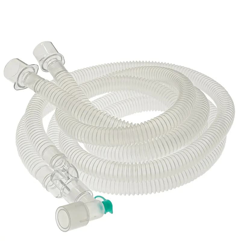 Tierarzt-Circuit respiratoire d'anesthésie vétérinaire en PVC, tube ondulé, ventilateur, poulet, équipement vétérinaire