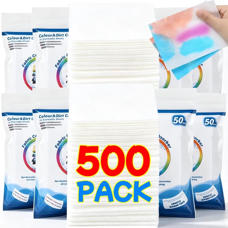 Feuille anti-taches non tissée pour machine à laver, absorbante de couleurs, anti-décoloration, pour la lessive