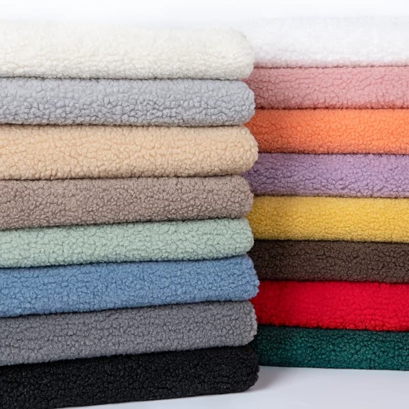 Tissu épais en laine d'agneau pour sweats à capuche d'hiver, poupée en peluche, vêtements d'extérieur, nid d'animal de compagnie, tissu pour