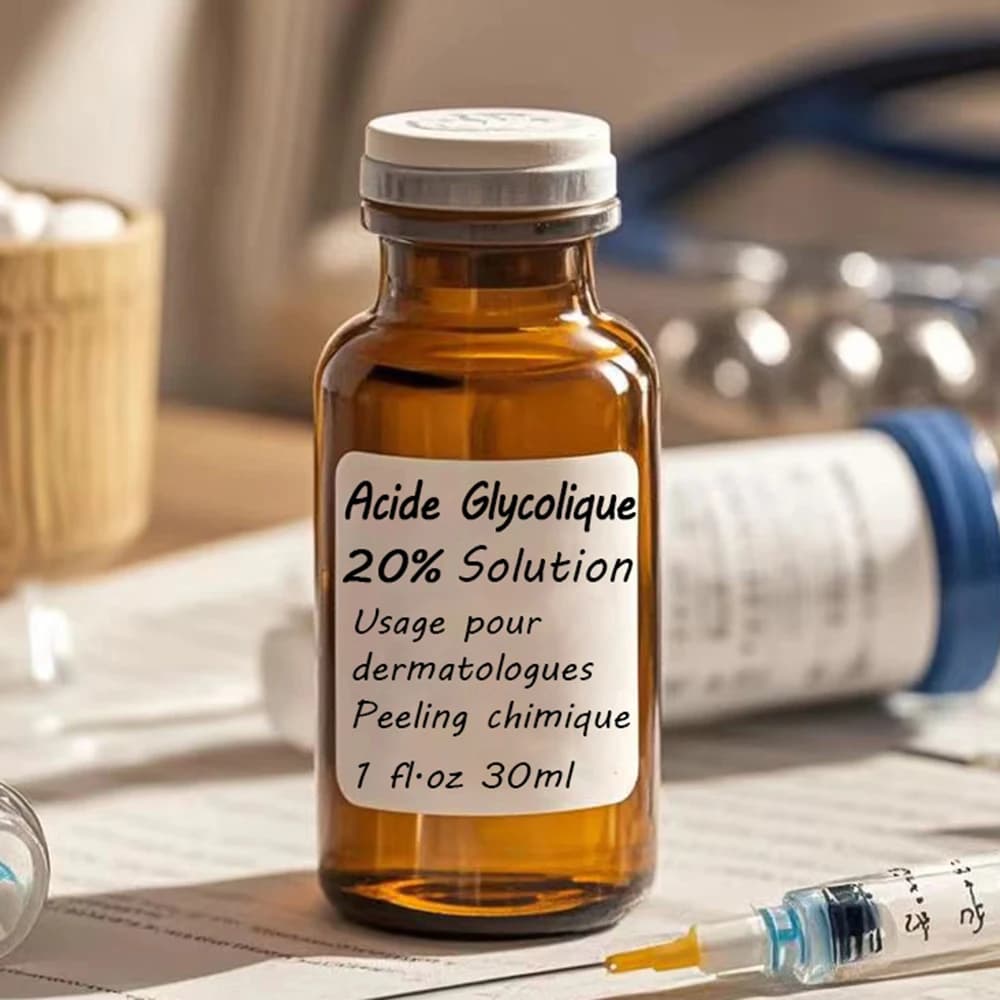 Peeling chimique à l'acide glycolique, 10, 20, 30, 35, 40, 50, 60, 70, 1 Fl.oz/30ml