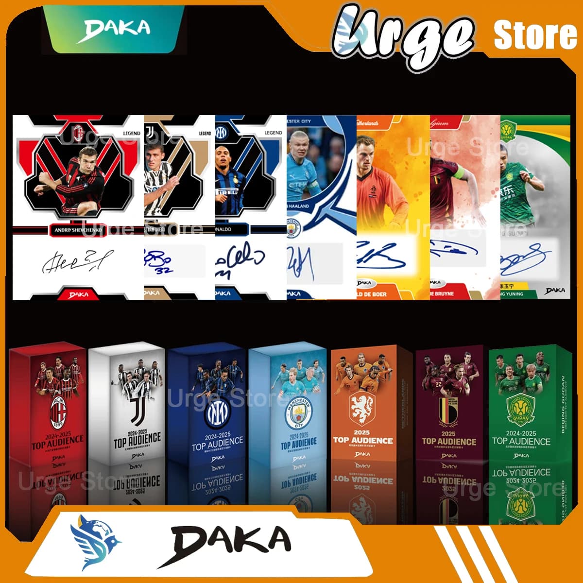 Vente en gros Daka 2025-2026 Cartes de Barcelone du Real Madrid Audience Machester Cuty Juventus Ac Internazionale Carte de joueur Milano Star